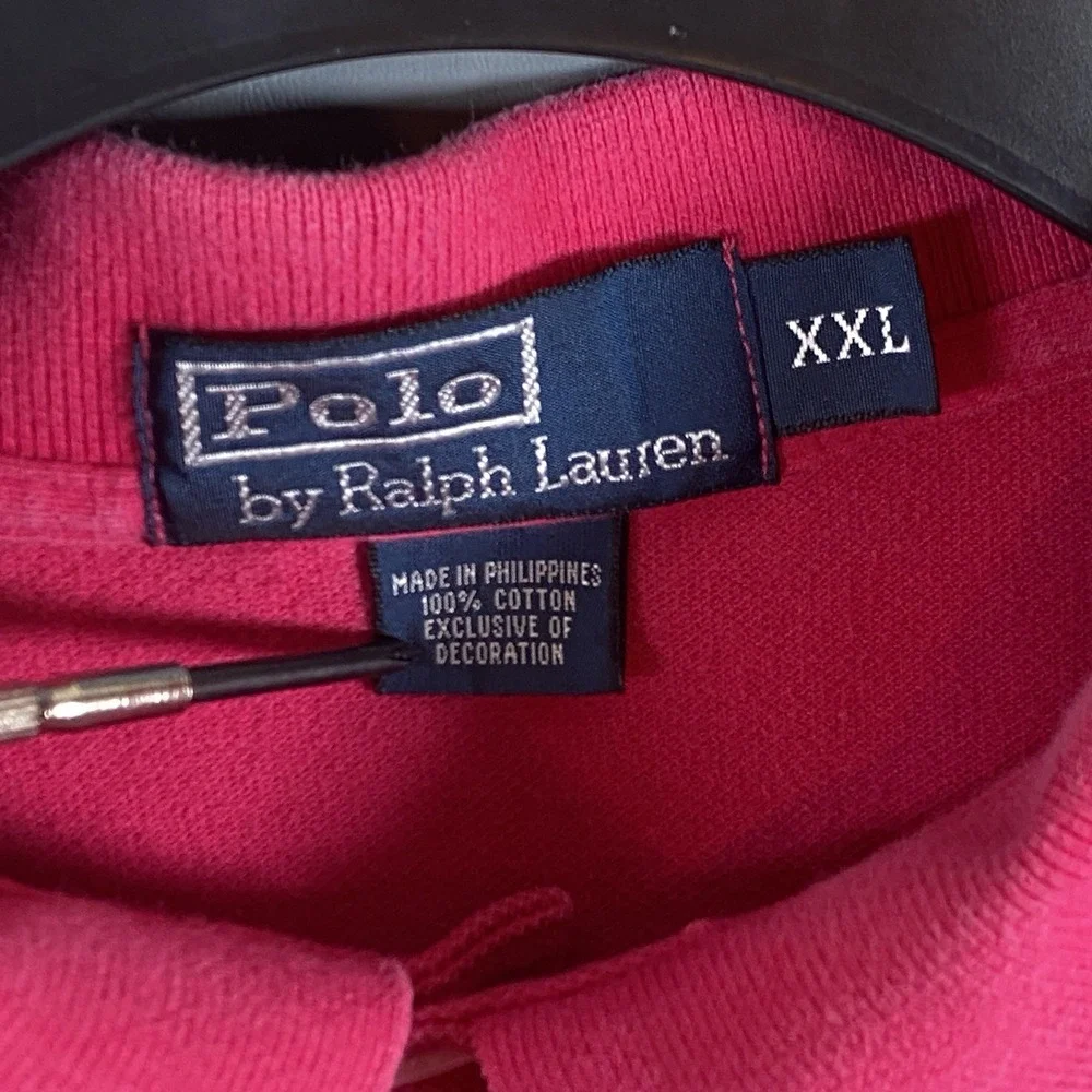 Vintage Polo Ralph Lauren Men's XXL Hot Pink‎ Casual Short Sleeve Polo Shirt